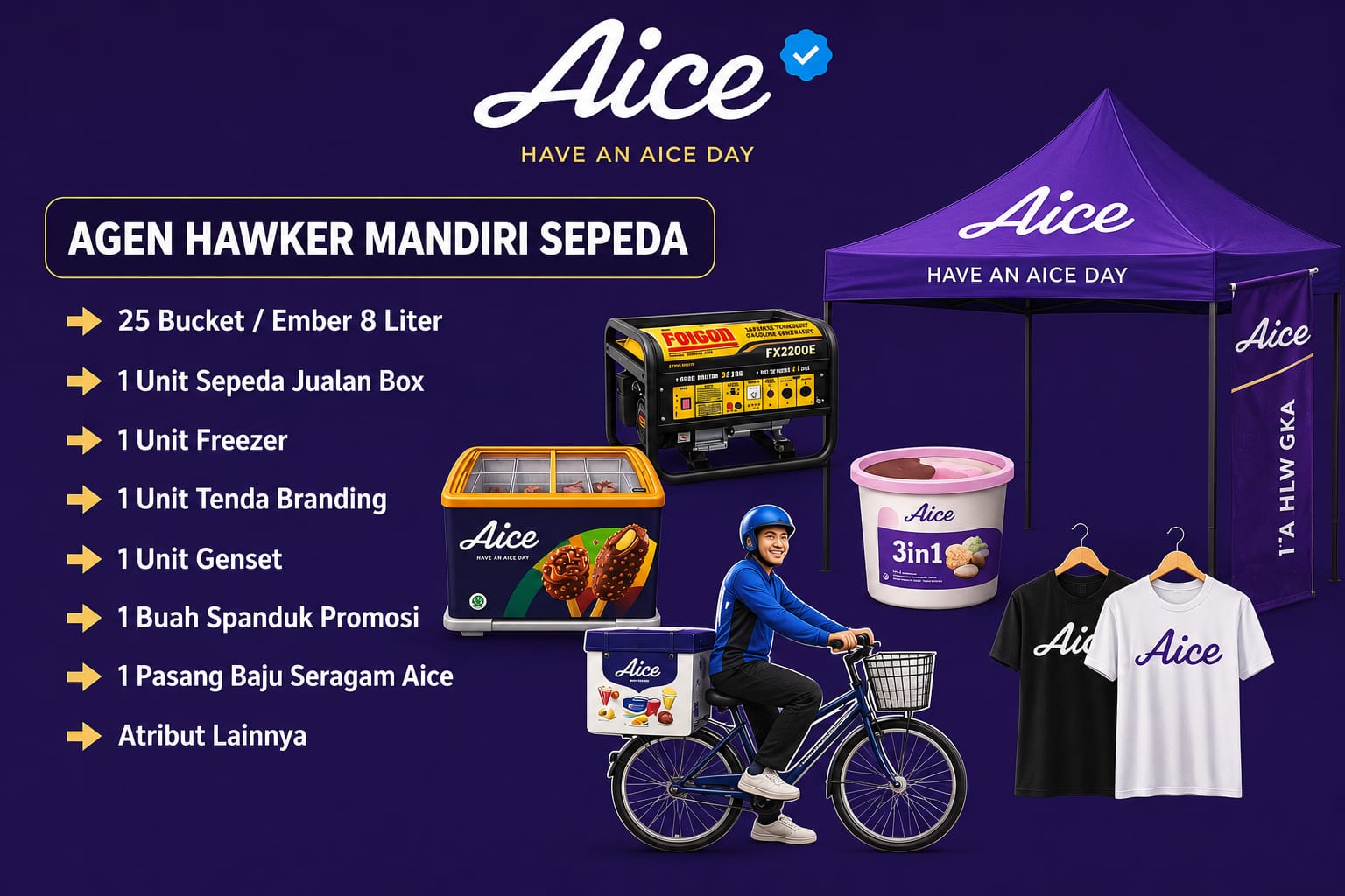 Agen Hawker Mandiri Sepeda Sobat Aice